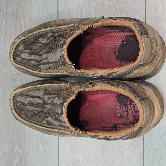 Eco Twis Mens Leather Brown Slip-On Shoes Sz 11M Driving - Picture 9 of 14